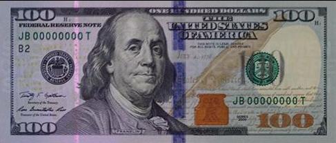 New $100 UV Close Up