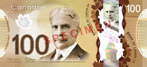 Counterfeit Canadian $100 Note