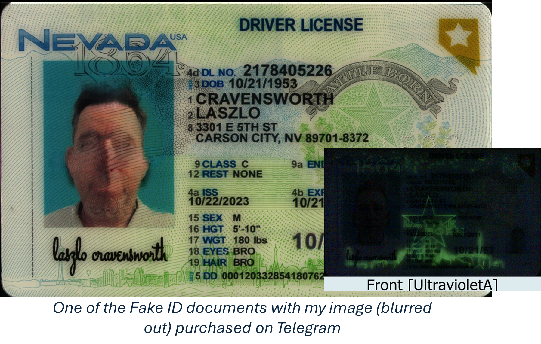 Fake Nevada License