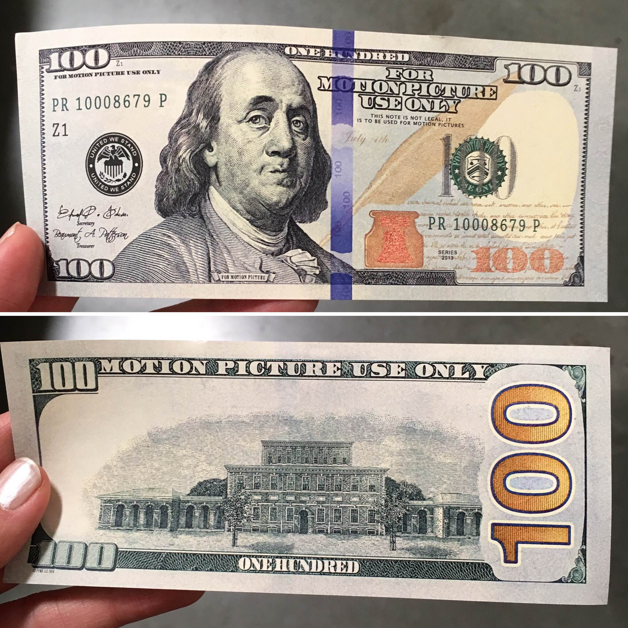 Fake 100 Dollar Bill Printable