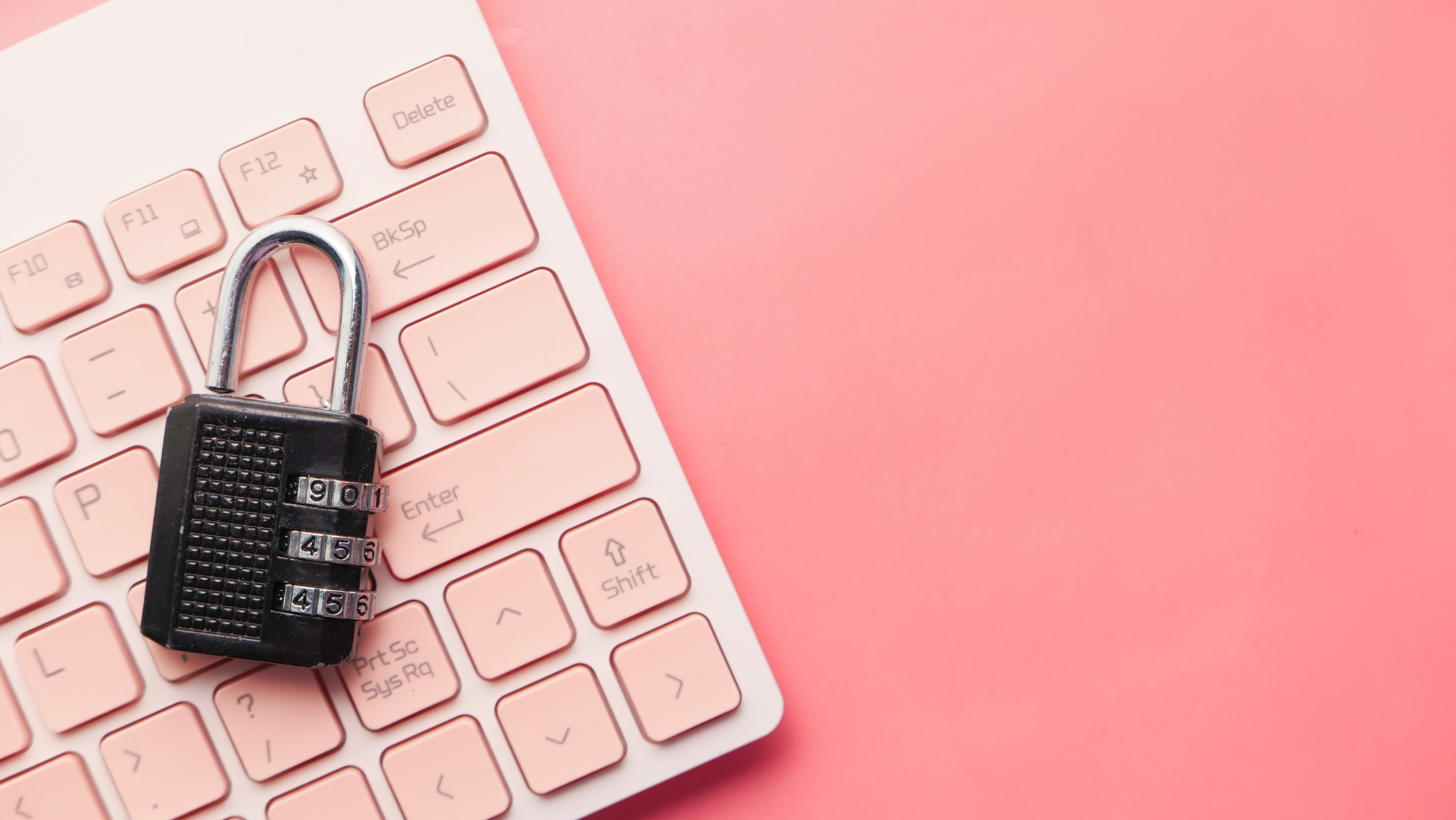 Image of lock on keyboard